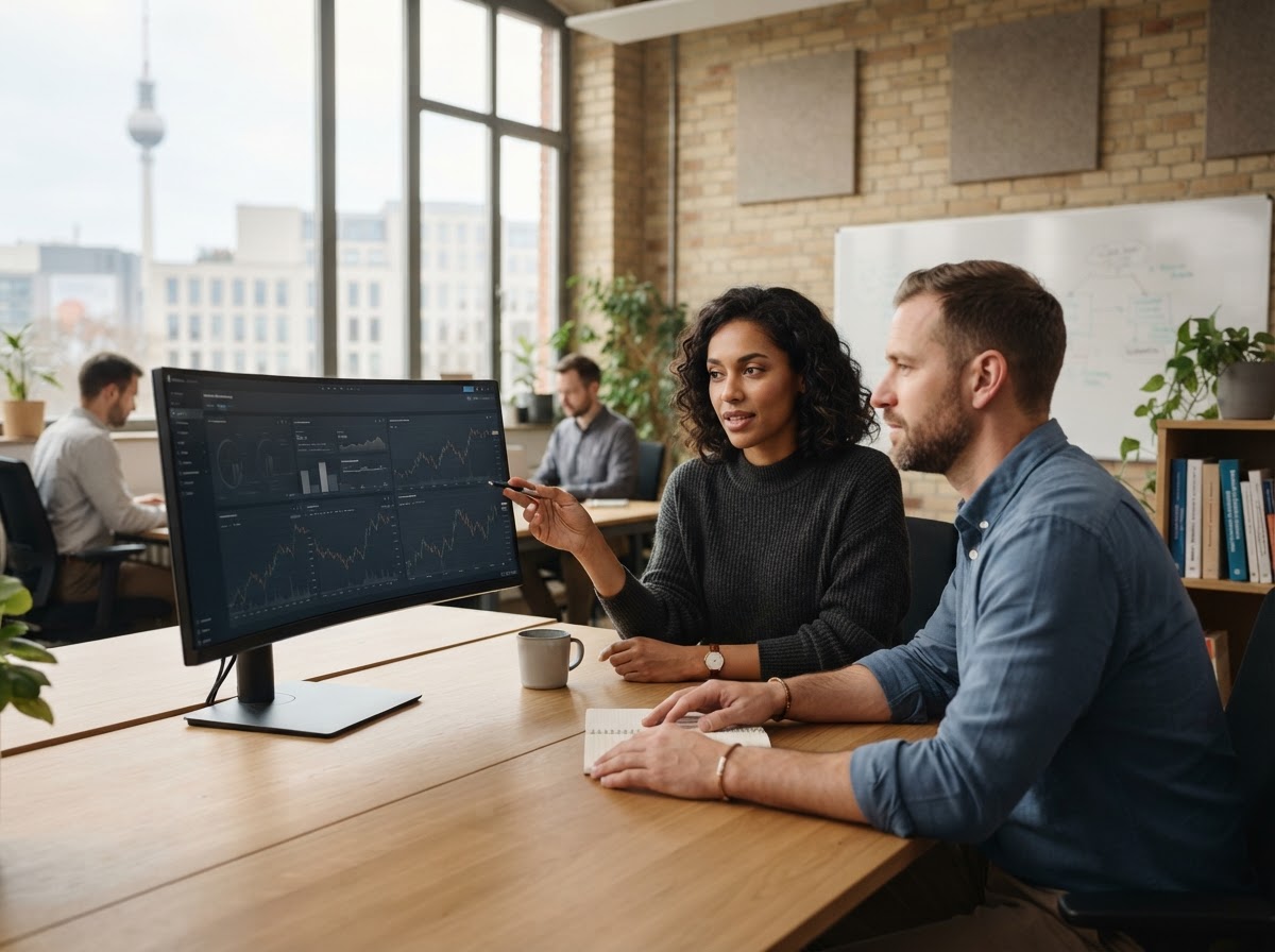 Interfaz analítica de Tradevisor Ai que muestra patrones de datos predictivos
